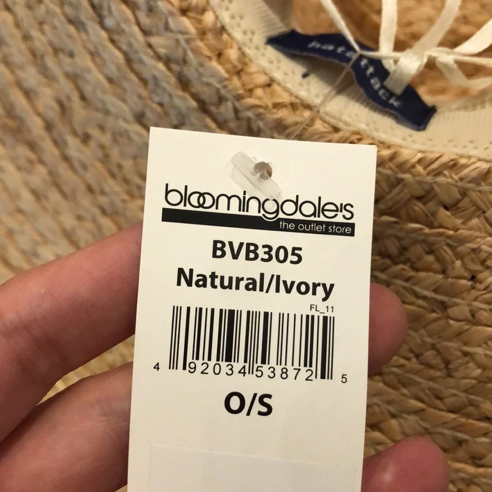 Hat Attack Coverup Sunhat in Natural & Ivory - Picture 7 of 9